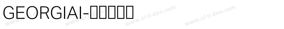 GEORGIAI字体转换 GEORGIAI字体转换