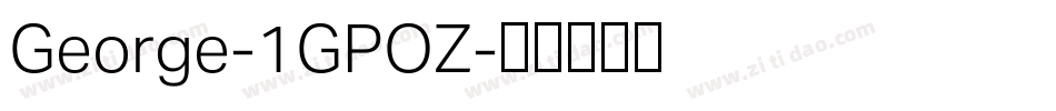 George-1GPOZ字体转换