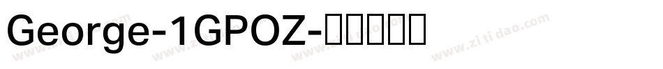 George-1GPOZ字体转换