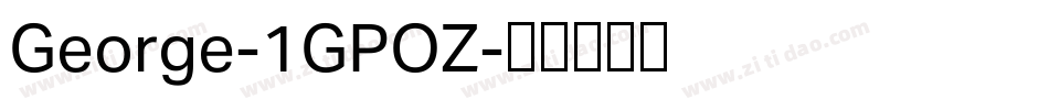 George-1GPOZ字体转换