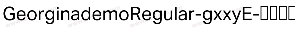 GeorginademoRegular-gxxyE字体转换
