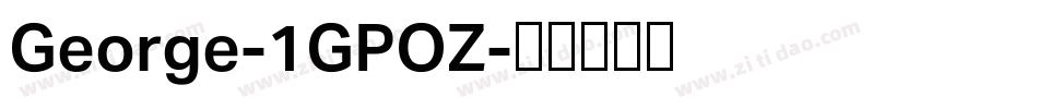 George-1GPOZ字体转换