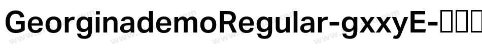 GeorginademoRegular-gxxyE字体转换