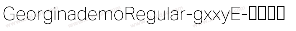 GeorginademoRegular-gxxyE字体转换