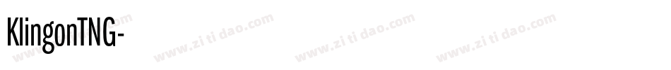 KlingonTNG字体转换