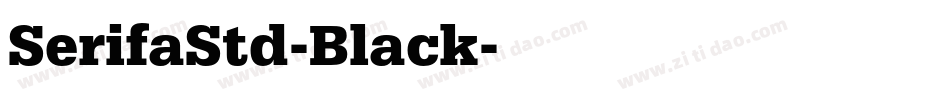 SerifaStd-Black字体转换