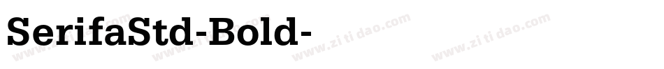 SerifaStd-Bold字体转换