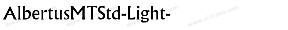 AlbertusMTStd-Light字体转换