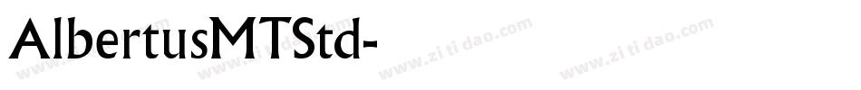 AlbertusMTStd字体转换