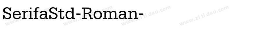 SerifaStd-Roman字体转换