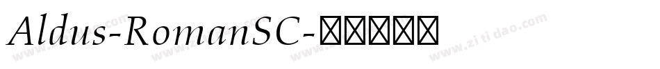 Aldus-RomanSC字体转换