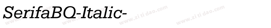 SerifaBQ-Italic字体转换