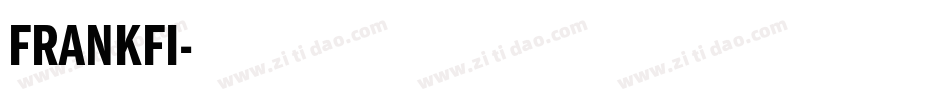 FRANKFI字体转换