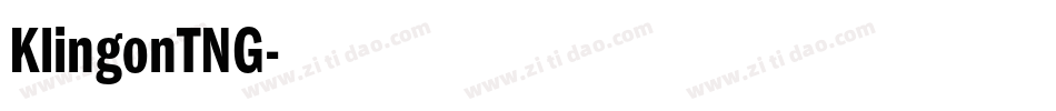 KlingonTNG字体转换