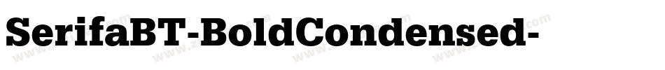 SerifaBT-BoldCondensed字体转换