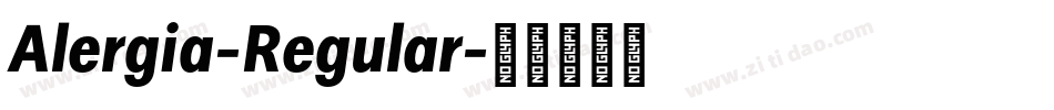 Alergia-Regular字体转换