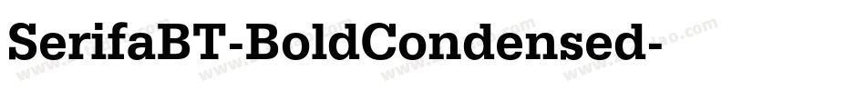 SerifaBT-BoldCondensed字体转换