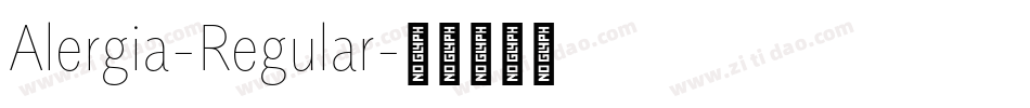 Alergia-Regular字体转换