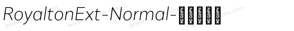 RoyaltonExt-Normal字体转换