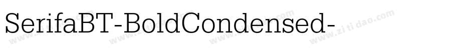 SerifaBT-BoldCondensed字体转换