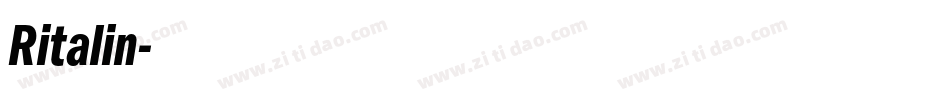 Ritalin字体转换