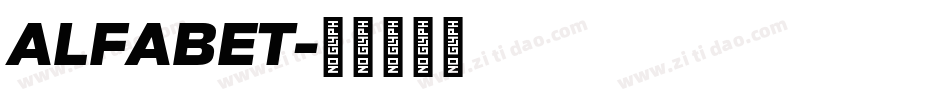 ALFABET字体转换