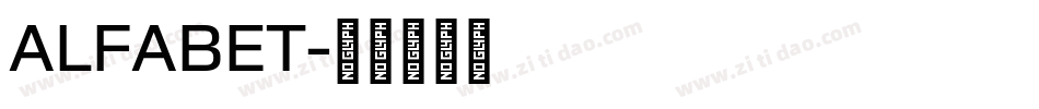 ALFABET字体转换
