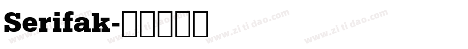 Serifak字体转换