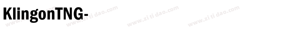KlingonTNG字体转换