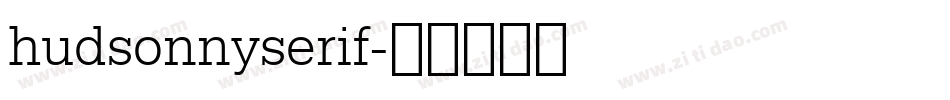 hudsonnyserif字体转换
