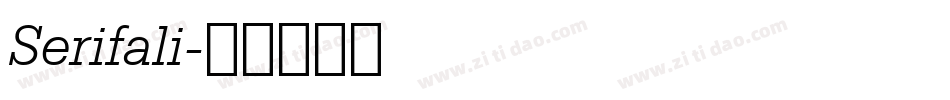 Serifali字体转换