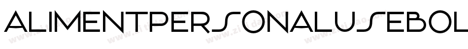 AlimentPersonalUseBold-z4ja字体转换