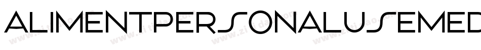 AlimentPersonalUseMedium-6rLo字体转换