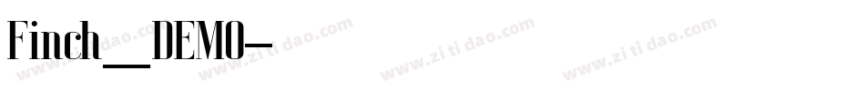 Finch_DEMO字体转换