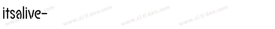 itsalive字体转换