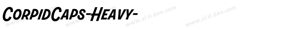 CorpidCaps-Heavy字体转换