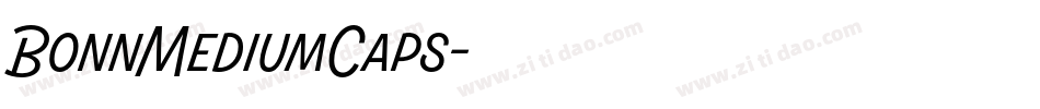 BonnMediumCaps字体转换