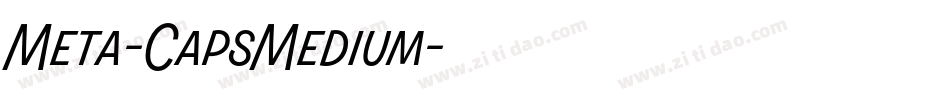 Meta-CapsMedium字体转换