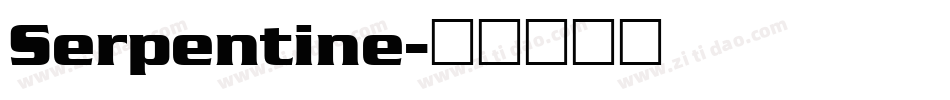 Serpentine字体转换