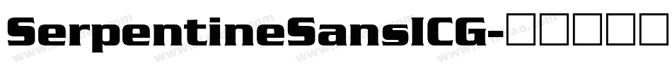 SerpentineSansICG字体转换