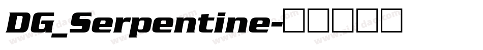 DG_Serpentine字体转换