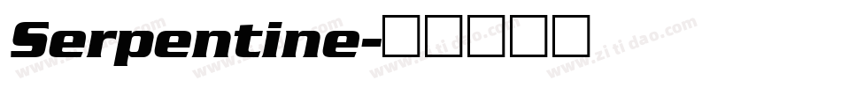 Serpentine字体转换
