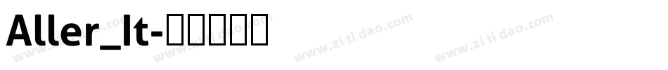 Aller_It字体转换