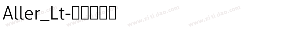 Aller_Lt字体转换