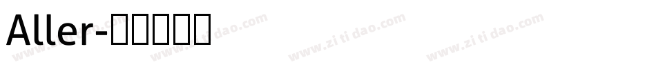 Aller字体转换