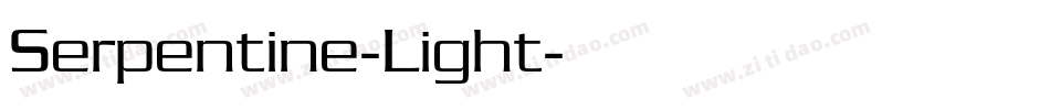 Serpentine-Light字体转换
