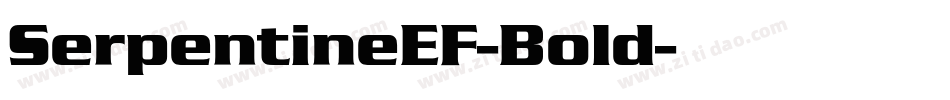 SerpentineEF-Bold字体转换