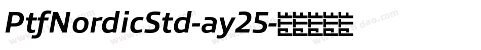 PtfNordicStd-ay25字体转换