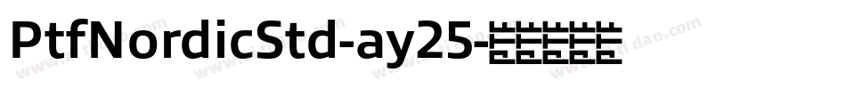 PtfNordicStd-ay25字体转换