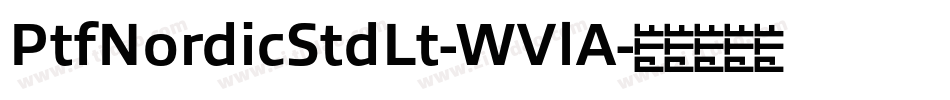 PtfNordicStdLt-WVlA字体转换